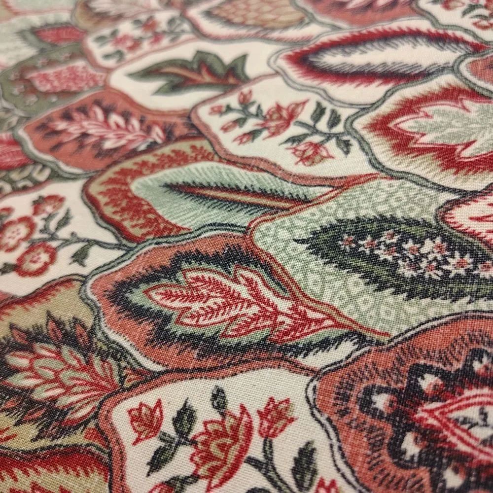Colorful Leaf Pattern Fabric - Picture 2 of 3